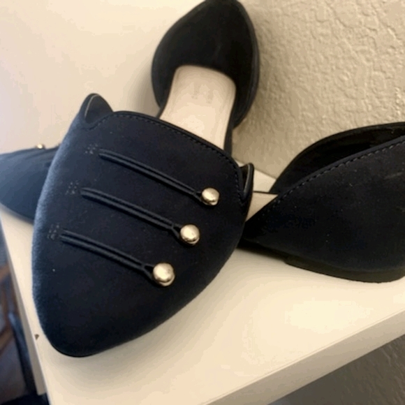 Lauren Conrad Navy Blue Flats - Picture 1 of 5